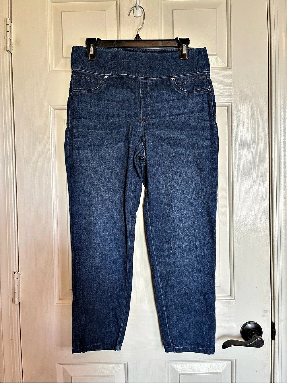 Chico's Perfect Stretch Pull On Jegging Ankle 0.5 Blue Ankle Jeans Size 0.5 Like